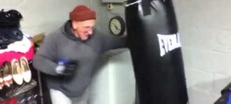 75+year+old+man+on+punching+bag