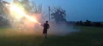 Homemade+900-shot+fireworks+machine+gun