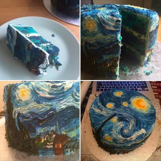 Van+Gogh+inspired+cake+is+NOM