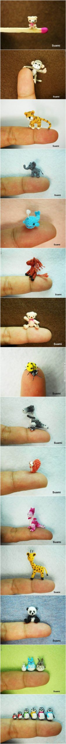 Teenie+tiny+crocheted+animals.