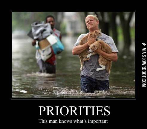 Priorities.