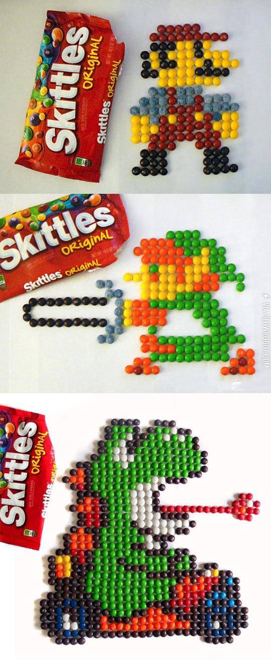8-Bit+Skittle+Art