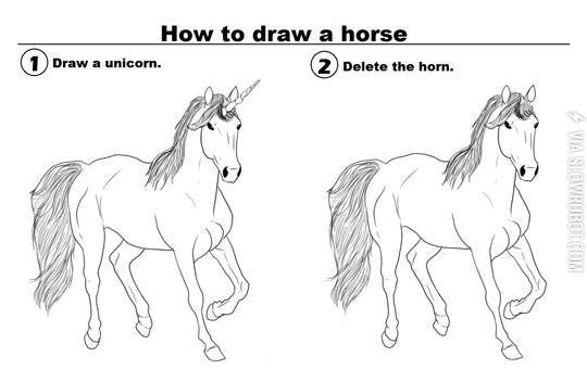How+to+draw+a+horse.