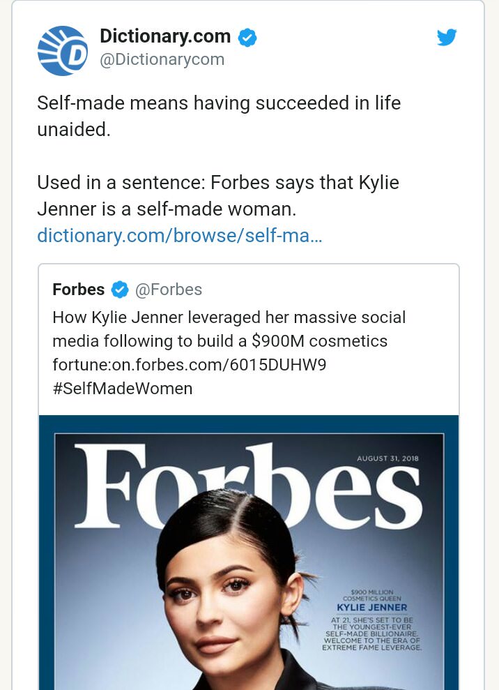 Forbes+getting+called+out+for+calling+Kylie+Jenner+a+self-made+billionaire.