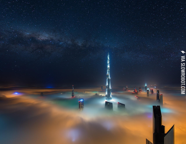 Dubai+above+the+clouds