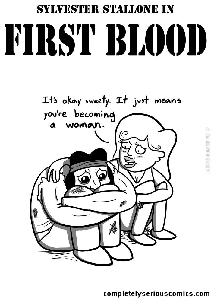 Sylvester+Stallone+in+First+Blood.