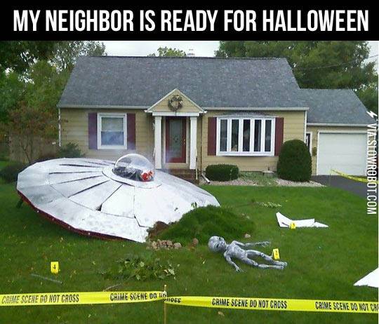 My+neighbor+is+ready+for+Halloween.