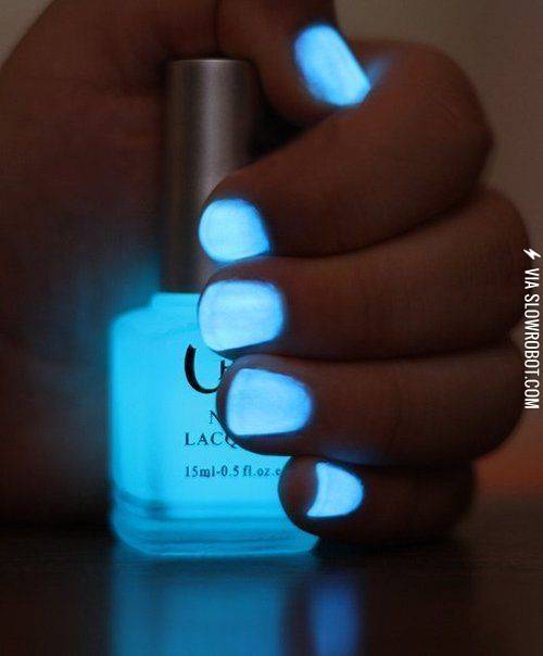 Glow+in+the+dark+nail+polish%2C+because+reasons.