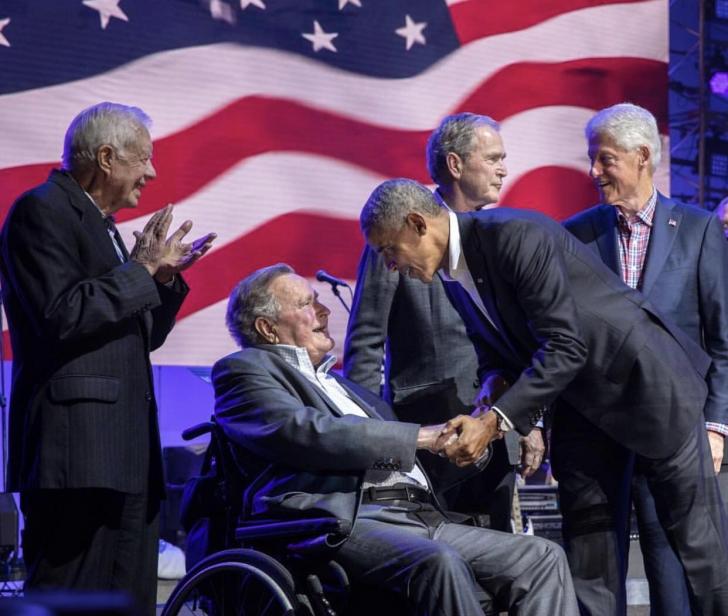All+living+former+presidents+of+the+United+States+in+1+picture.