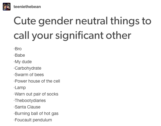 Gender+neutral+things+to+call+your+SO