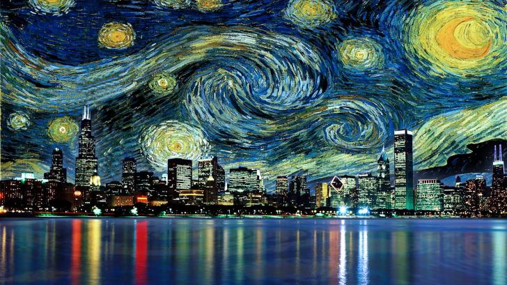 A+Starry+Night+above+Chicago