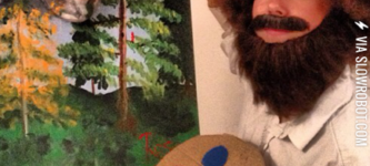 Bob+Ross+Halloween+costume.