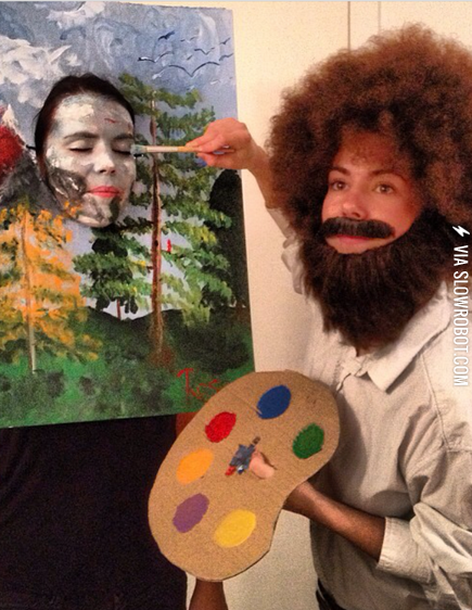 Bob+Ross+Halloween+costume.