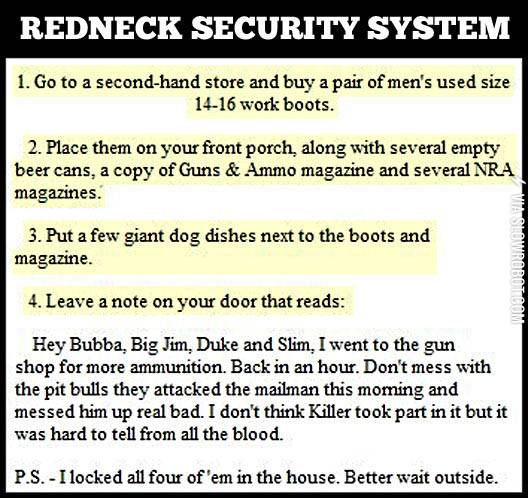 Redneck+security+system.