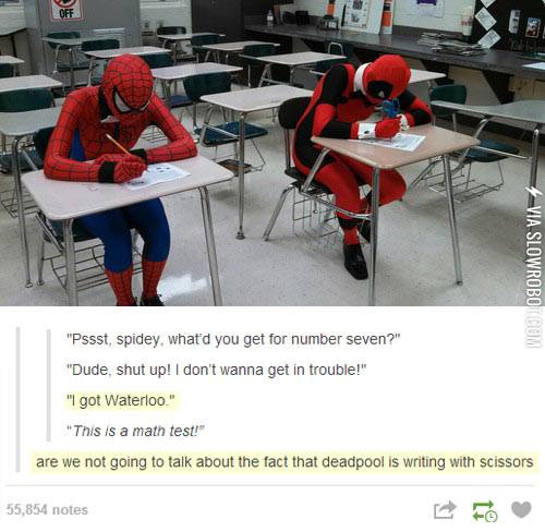 Deadpool+takes+a+math+test