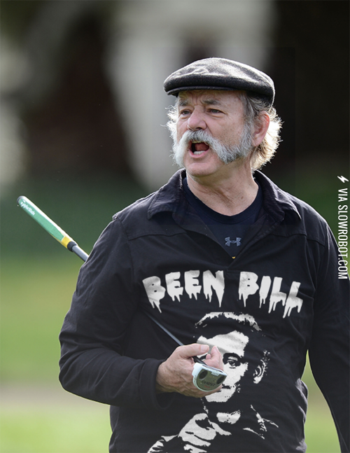 Bill+Murray+wearing+a+shirt+of+Bill+Murray.