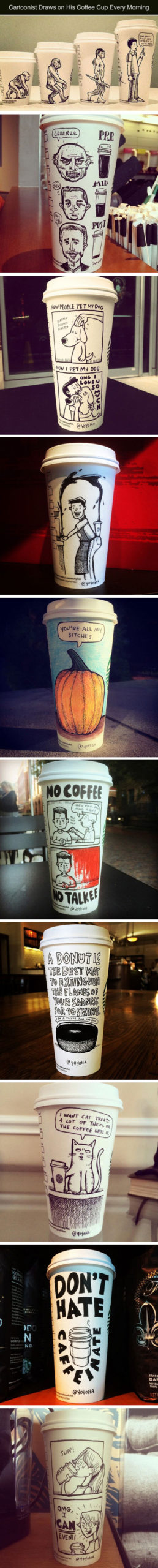 Cartoonist+gets+creative+with+his+coffee+cups