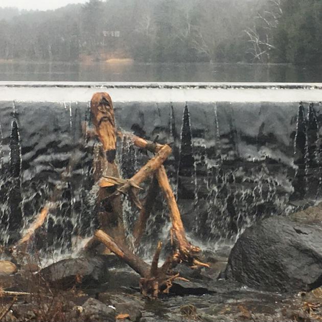 Stickman+I+built+under+a+waterfall.+14+feet+long+head+to+toes.