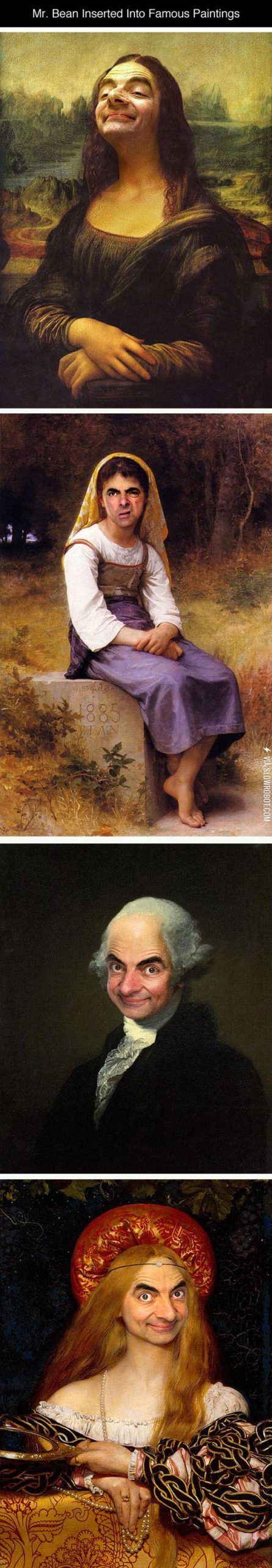 Mr.+Bean+inserted+into+famous+paintings.