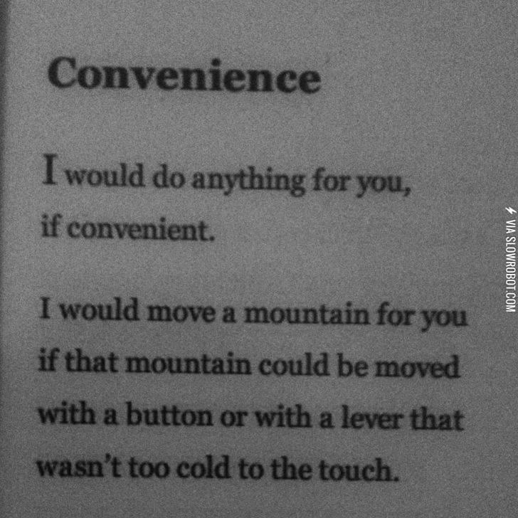 Convenience