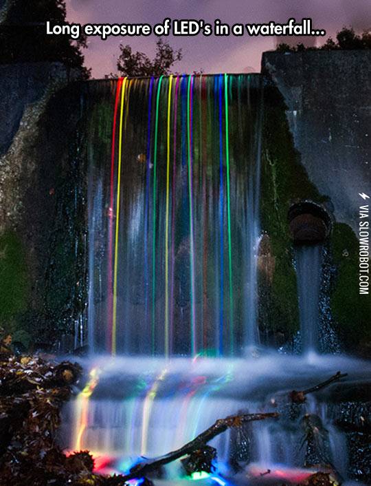 LEDs+in+a+waterfall.