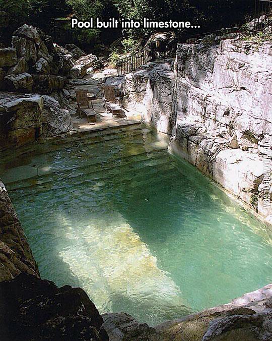 A+pool+built+into+limestone.