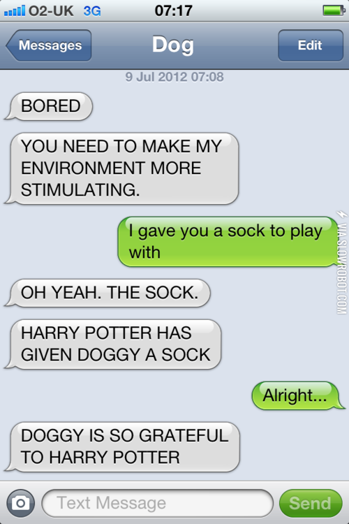 Doggy+is+so+grateful+to+Harry+Potter.