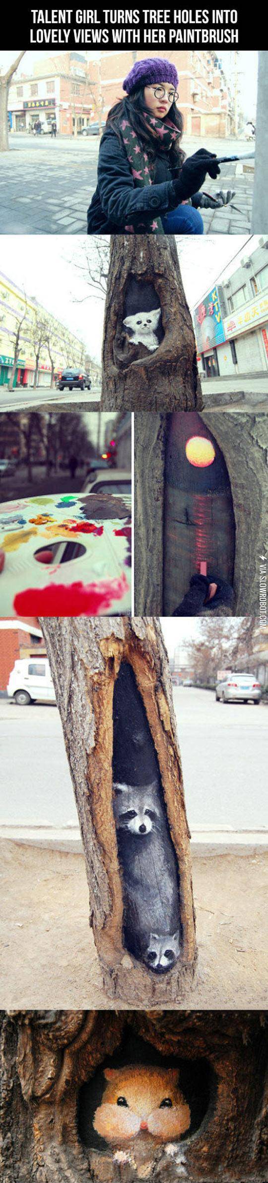 Clever+Art+Inside+Tree+Holes