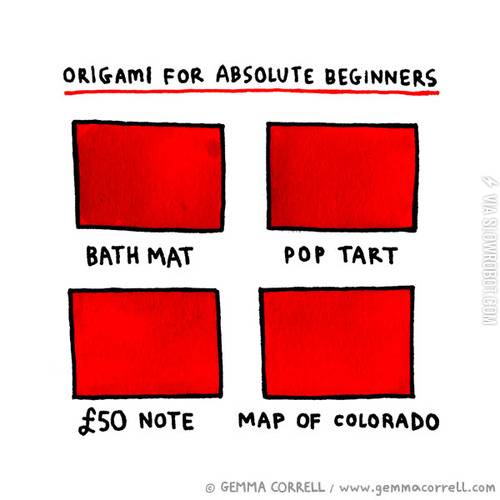 Origami+for+absolute+beginners.