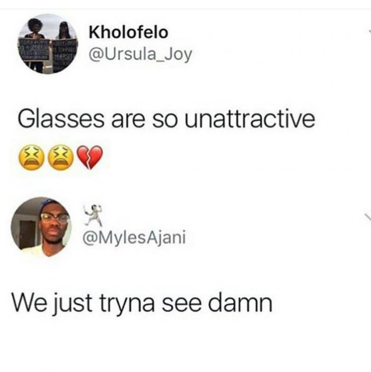 Glasses are so unattractive