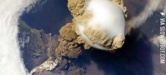 Volcanic+eruption+from+space