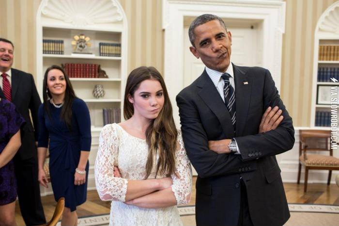 Obama+and+McKayla+Maroney+are+not+impressed.