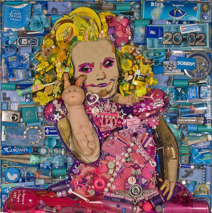 Honey+Boo+Boo+portrait+made+from+trash.