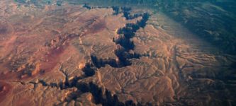 An+aerial+view+of+the+Grand+Canyon+at+sunrise