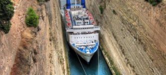 A+Cruise+Ship+squeezing+through+the+Corinth+Canal+in+Greece