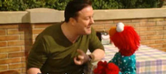 Elmo+teaches+Ricky+Gervais+a+lesson