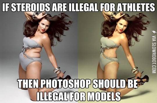 A+model+without+photoshop+is+like+winter+without+snow.