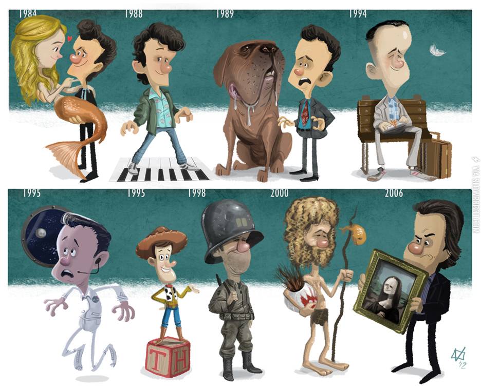 The+evolution+of+Tom+Hanks.