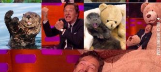 Benedict+Cumberbatch+posing+like+otters.