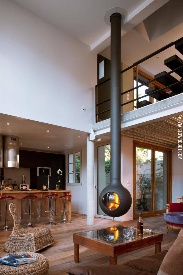 Hanging+fireplace