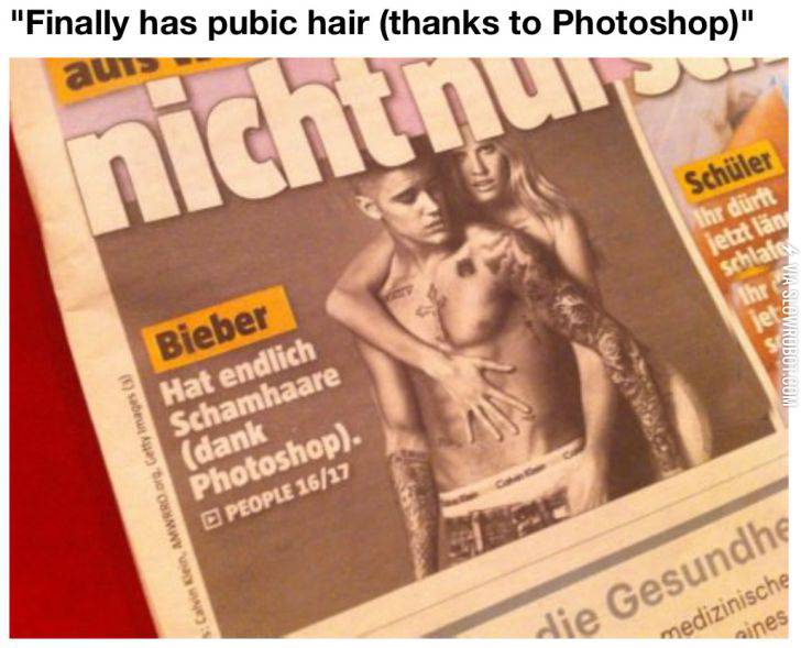 Bieber+becoming+a+man+with+the+help+of+photoshop.