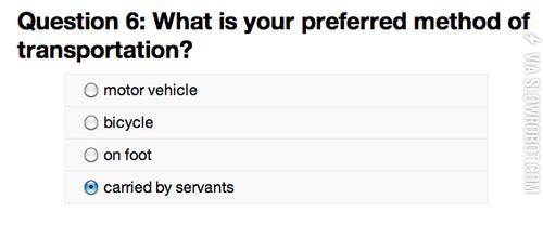 What+is+your+preferred+method+of+transportation%3F