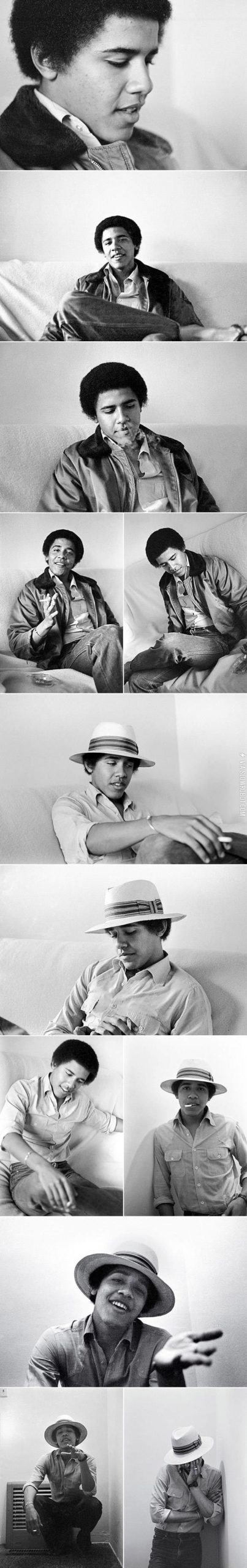 A+young+Obama.