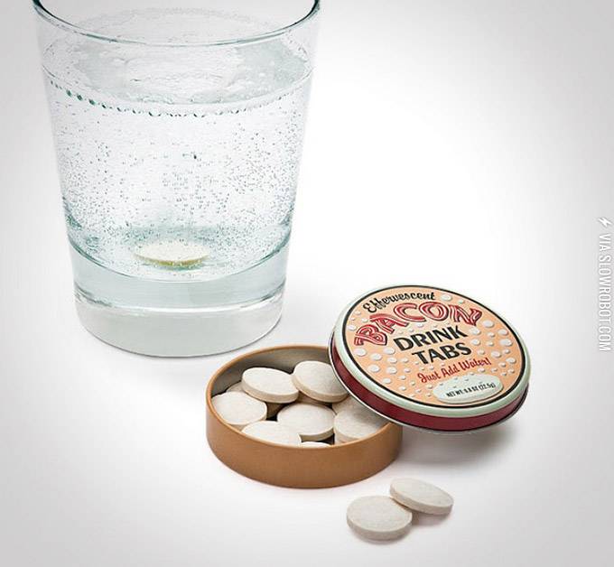 Bacon+drink+tablets.