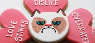 Grumpy+cat+Valentine+cookie+gift+box+set
