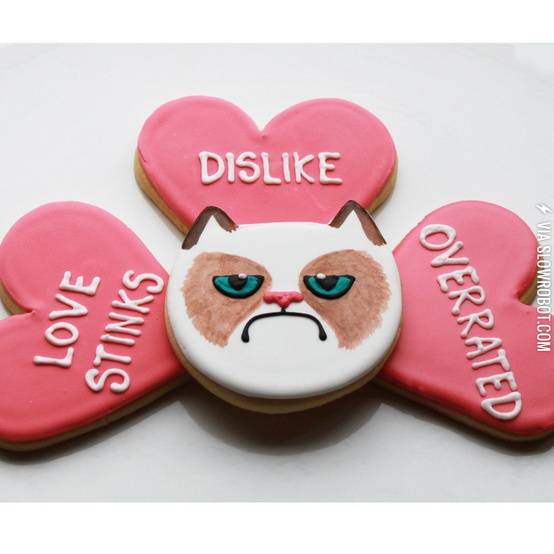 Grumpy+cat+Valentine+cookie+gift+box+set