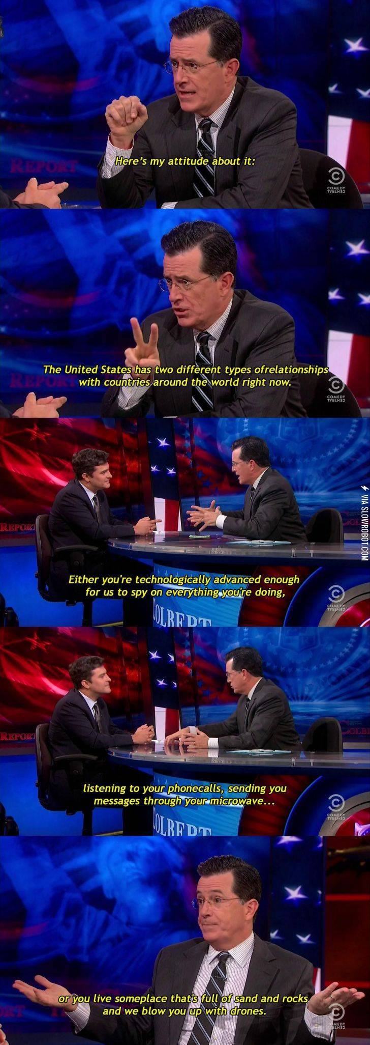 Colbert+on+U.S.+relations+with+the+rest+of+the+world