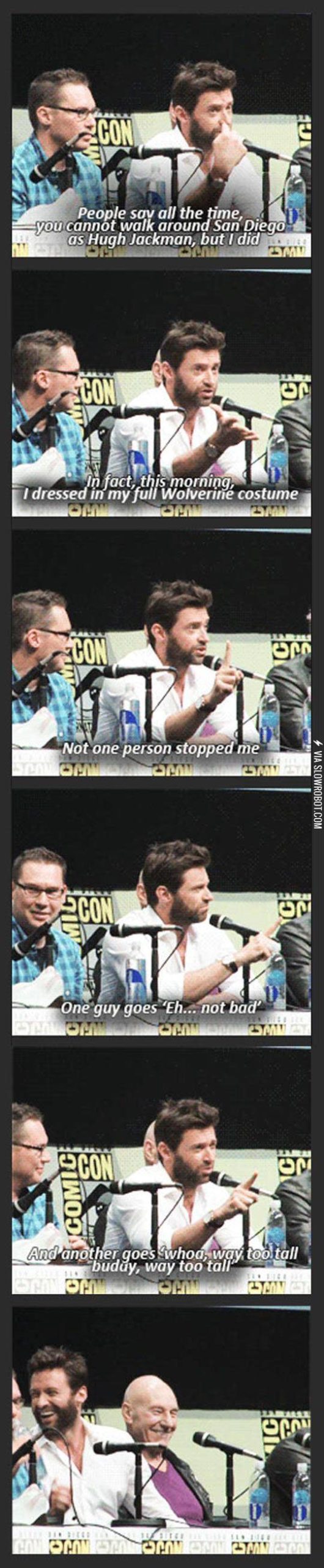 Hugh+Jackman+As+Wolverine+At+Comic-Con