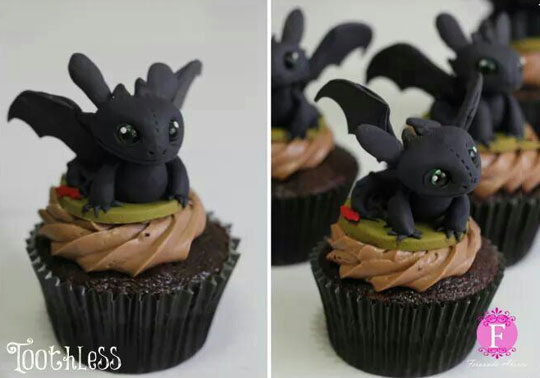 Toothless+Cupcakes