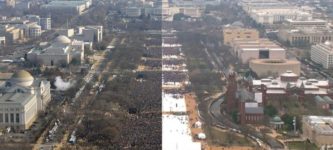 Visual+comparison+between+Barack+Obama%26%238217%3Bs+and+Donald+Trump%26%238217%3Bs+Inaugurations.